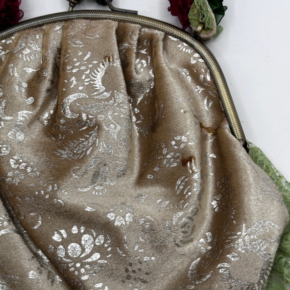 Vintage Malina Victorian Style Laced handbag Clutch BRIDGERTON Style - Picture 10 of 11